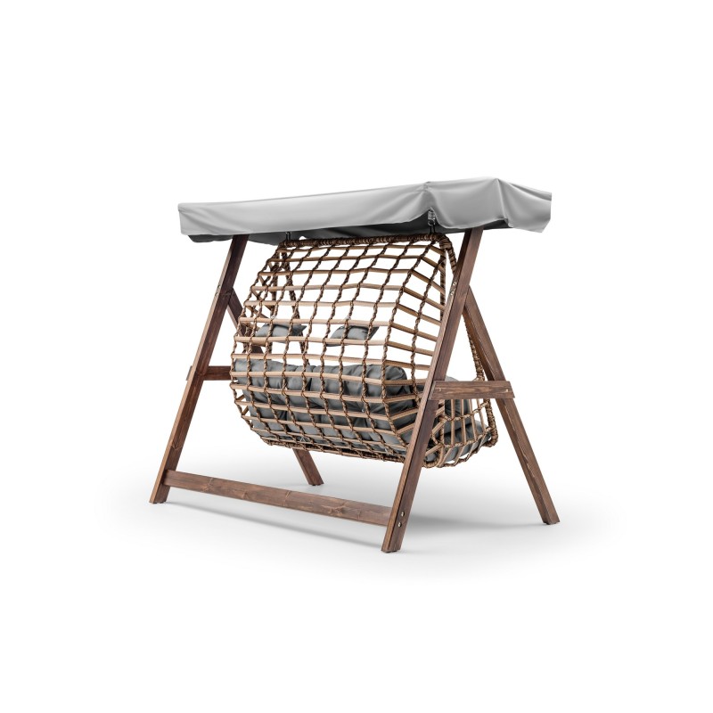 Garden Double Swing Chair Girne - Grey Grey