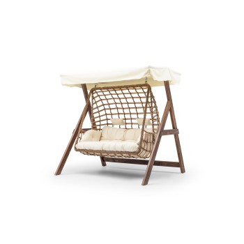 Garden Double Swing Chair Girne - Cream Cream