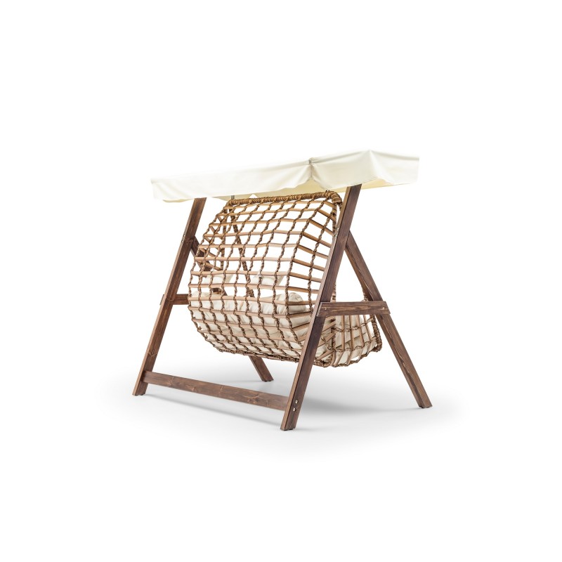 Garden Double Swing Chair Girne - Cream Cream