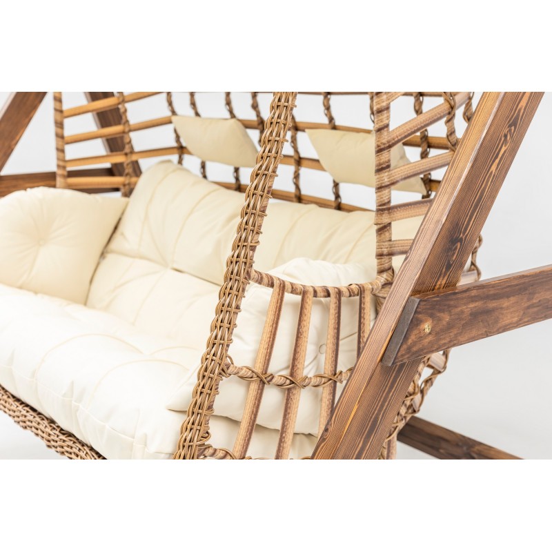Garden Double Swing Chair Girne - Cream Cream