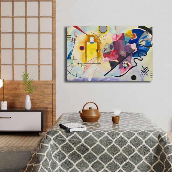 Decorative Canvas Painting 4570KANDINSKY028 Multicolor Wallxpert Decorative Canvas Painting 4570KANDINSKY028 Multicolor