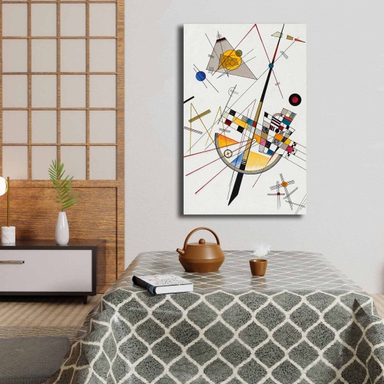 Decorative Canvas Painting 4570KANDINSKY034 Multicolor Wallxpert Decorative Canvas Painting 4570KANDINSKY034 Multicolor