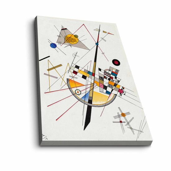 Decorative Canvas Painting 4570KANDINSKY034 Multicolor Wallxpert Decorative Canvas Painting 4570KANDINSKY034 Multicolor