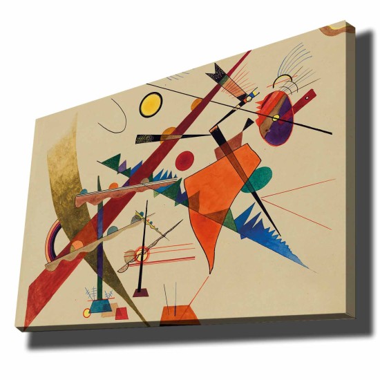 Wallxpert Decorative Canvas Painting 70100KANDINSKY003 Multicolor