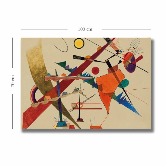 Wallxpert Decorative Canvas Painting 70100KANDINSKY003 Multicolor