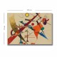 Wallxpert Decorative Canvas Painting 70100KANDINSKY003 Multicolor