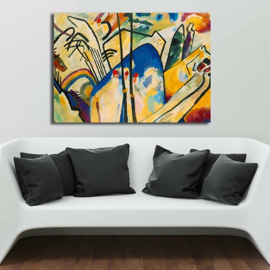 Wallxpert Decorative Canvas Painting 70100KANDINSKY007 Multicolor