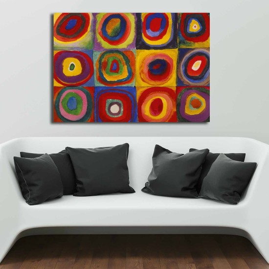 Wallxpert Decorative Canvas Painting 70100KANDINSKY008 Multicolor