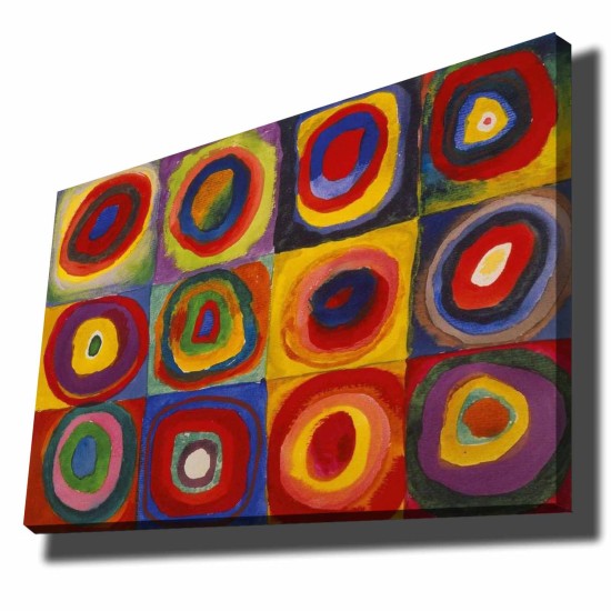 Wallxpert Decorative Canvas Painting 70100KANDINSKY008 Multicolor