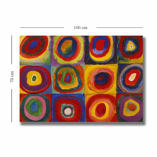 Wallxpert Decorative Canvas Painting 70100KANDINSKY008 Multicolor