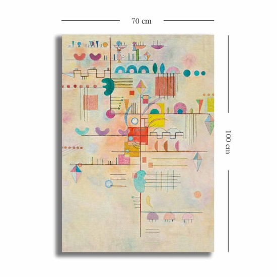 Wallxpert Decorative Canvas Painting 70100KANDINSKY013 Multicolor