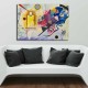 Wallxpert Decorative Canvas Painting 70100KANDINSKY028 Multicolor