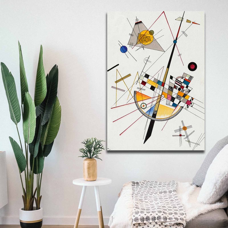 Wallxpert Decorative Canvas Painting 70100KANDINSKY034 Multicolor