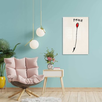 Decorative Tempered Glass Painting UV-027 - 50 x 70 Multicolor