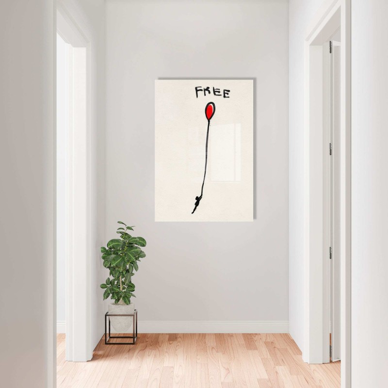 Wallxpert Decorative Tempered Glass Painting UV-027 - 50 x 70 Multicolor