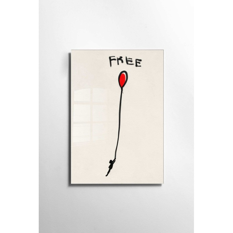 Wallxpert Decorative Tempered Glass Painting UV-027 - 50 x 70 Multicolor