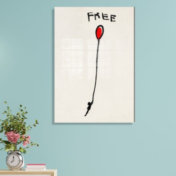 Decorative Tempered Glass Painting UV-025 - 30 x 45 Multicolor