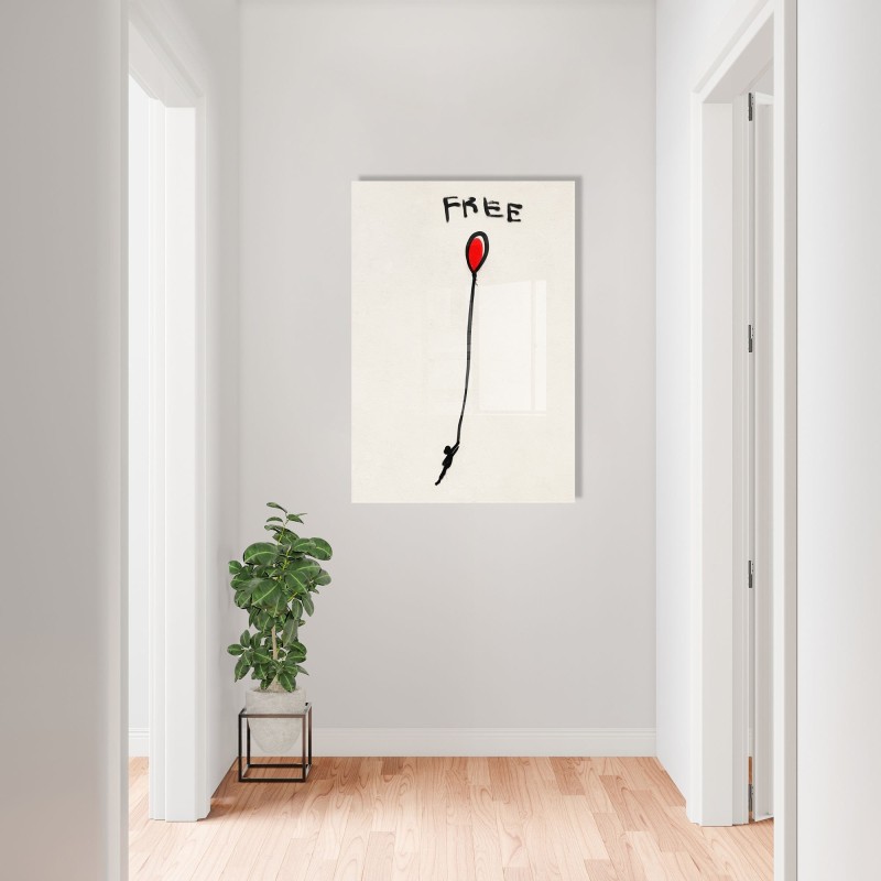 Wallxpert Decorative Tempered Glass Painting UV-025 - 30 x 45 Multicolor