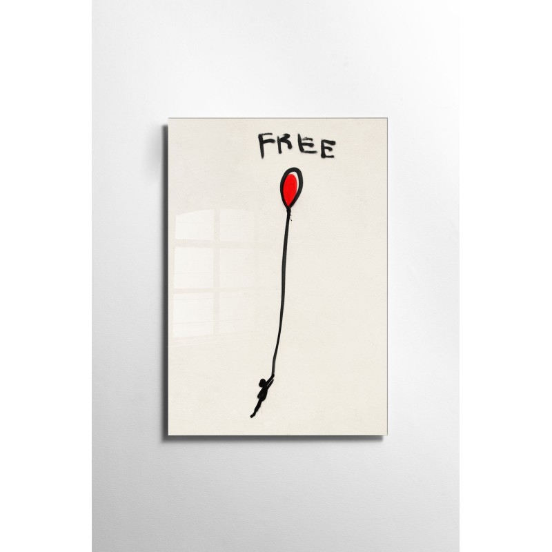 Wallxpert Decorative Tempered Glass Painting UV-025 - 30 x 45 Multicolor