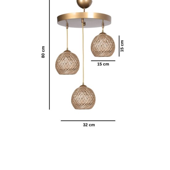 Chandelier HM199 Gold Opviq Chandelier HM199 Gold