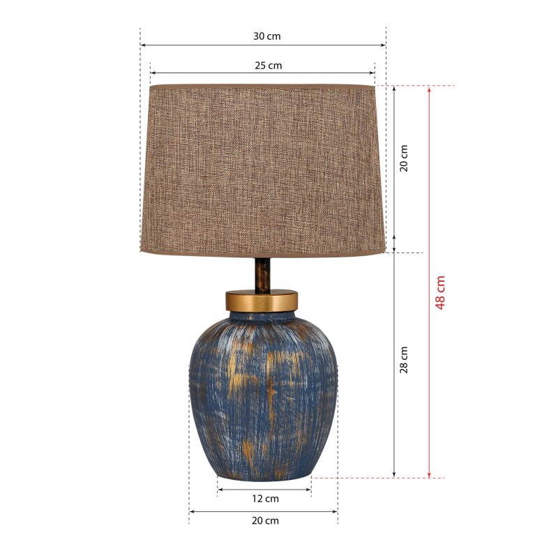 Opviq Table Lamp TM167 Blue
Brown
