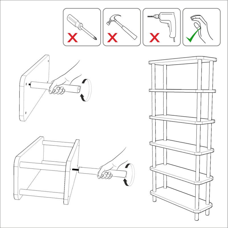 Bookshelf Gala Atlantic Pine