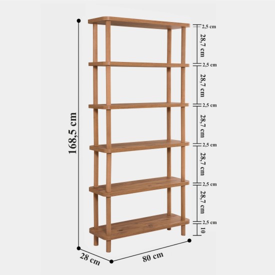 Bookshelf Gala Atlantic Pine