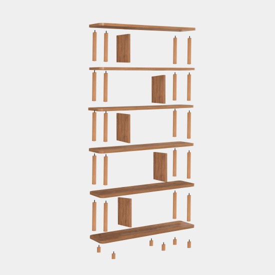 Hanah Home Bookshelf Meta Atlantic Pine