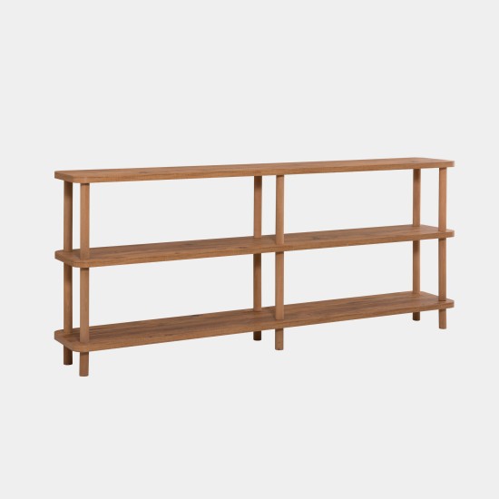 Βιβλιοθήκη - Zen - Χρώμα Atlantic Πεύκο - 180x35x75εκ