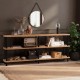 Βιβλιοθήκη - Zen - Χρώμα Atlantic Πεύκο & Μαύρο - 180x35x75εκ Βιβλιοθήκη - Zen - Χρώμα Atlantic Πεύκο & Μαύρο - 180x35x75εκ
