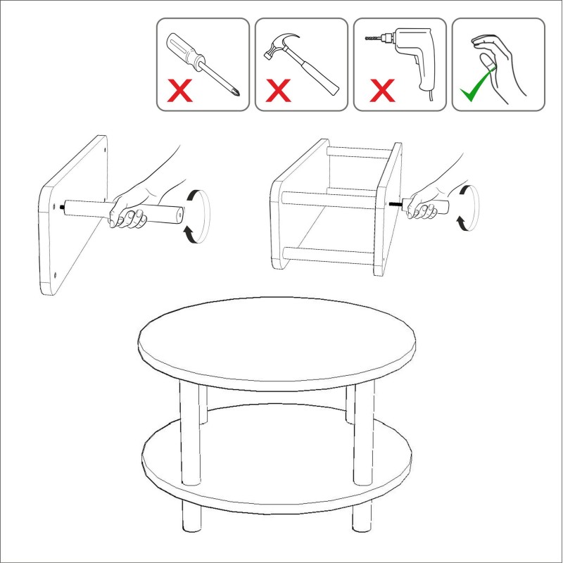 Coffee Table Roby - Black Black
Atlantic Pine