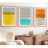 Wallxpert Decorative Framed MDF Painting (3 Pieces) Huhu136 - 70 x 50 Multicolor