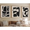 Wallxpert Decorative Framed MDF Painting (3 Pieces) Huhu201 - 50 x 70 Multicolor