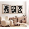 Wallxpert Decorative Framed MDF Painting (3 Pieces) Huhu201 - 50 x 70 Multicolor
