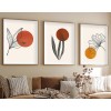 Wallxpert Decorative Framed MDF Painting (3 Pieces) Huhu215 - 50 x 70 Multicolor