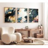 Wallxpert Decorative Framed MDF Painting (3 Pieces) Huhu217 - 50 x 70 Multicolor