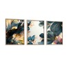 Wallxpert Decorative Framed MDF Painting (3 Pieces) Huhu217 - 50 x 70 Multicolor