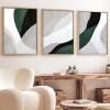 Wallxpert Decorative Framed MDF Painting (3 Pieces) Huhu229 - 50 x 70 Multicolor
