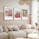 Wallxpert Decorative Framed MDF Painting (3 Pieces) Huhu268 - 50 x 70 Multicolor