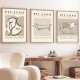 Wallxpert Decorative Framed MDF Painting (3 Pieces) Huhu253 - 50 x 35 Multicolor