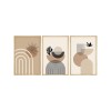 Wallxpert Decorative Framed MDF Painting (3 Pieces) Huhu264 - 50 x 35 Multicolor