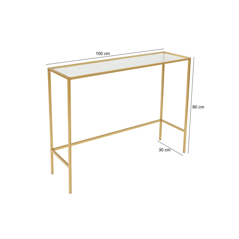 Hanah Home Sideboard Canvas - Gold Gold