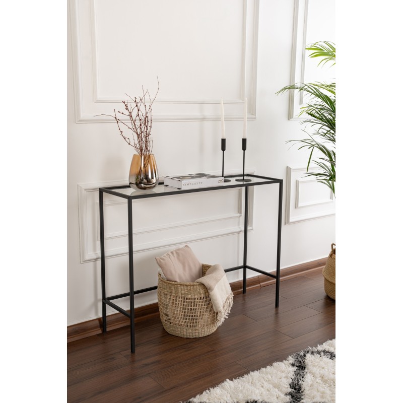 Hanah Home Sideboard Canvas - Black Black
