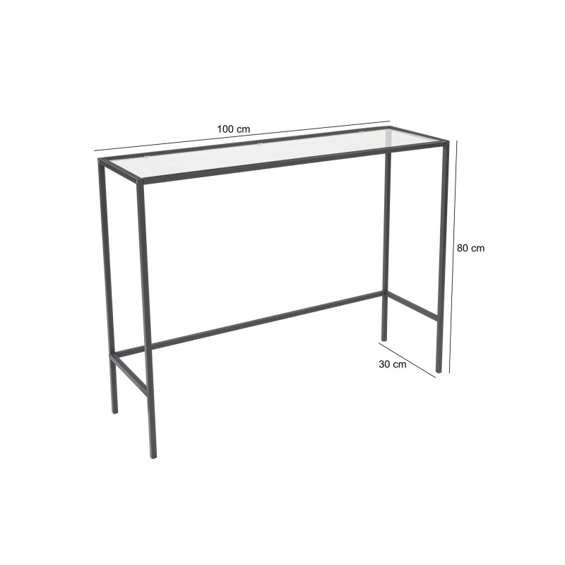 Hanah Home Sideboard Canvas - Black Black