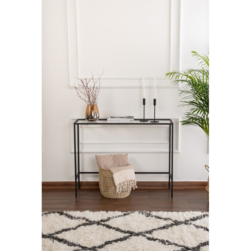 Hanah Home Sideboard Canvas - Black Black