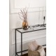 Hanah Home Sideboard Canvas - Black Black