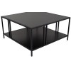 Coffee Table Uranüs - Black Chipboard Black
