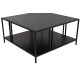 Coffee Table Uranüs - Black Chipboard Black Coffee Table Uranüs - Black Chipboard Black