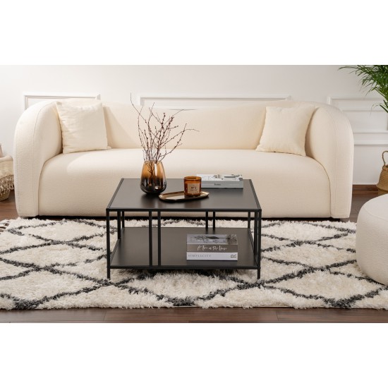 Coffee Table Uranüs - Black Chipboard Black Coffee Table Uranüs - Black Chipboard Black