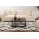 Coffee Table Uranüs - Black Chipboard Black Coffee Table Uranüs - Black Chipboard Black